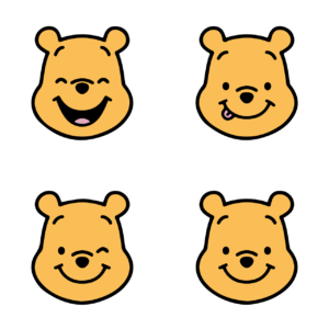 winnie the pooh face svg
